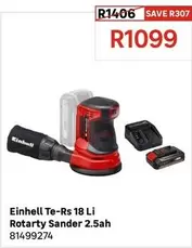 Einhell -  Te-Rs 18 Li Rotarty Sander 2.5ah 