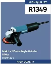 Makita - 115mm Angle Grinder 840w