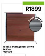 1p Roll Up Garage Door Brown 2450cm 81477082