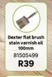 Dexter - Flat Brush Stain Varnish Oil 100mm