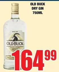 Old Buck - DRY GIN 750ML
