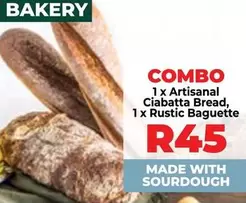 Artisanal Ciabatta Bread, Rustic Baguette