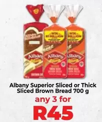 Albany - Superior Sliced Brown Bread