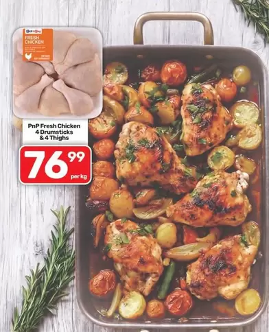 Fresh Chicken 4 Drumsticks & 4 Thighs