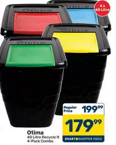 40 Litre Recycle It 4-Pack Combo