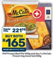 McCain - Frozen Beef Pie and Frozen Veg Assorted