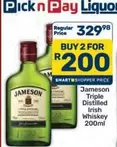 Jameson - Triple Distilled Irish Whiskey