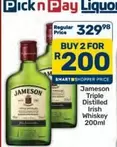 Jameson - Triple Distilled Irish Whiskey