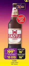 CASTLE - Lager Beer RB 750ml