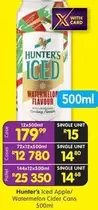 Apple - Hunter's Iced Watermelon Cider Cans