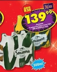 Savanna - Premium Dry/Angry Lemon Cider NRB