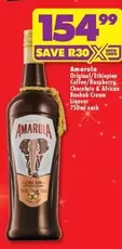 Amarula - Original/Ethiopian Coffee/Raspberry Chocolate & African Baobab Cream Liqueur 750ml