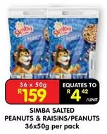 Simba - SALTED PEANUTS & RAISINS/PEANUTS