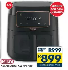 Defy - 7.6 Litre Digital XXL Air Fryer