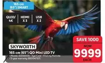 Skyworth - 165 cm (65") QD Mini LED TV