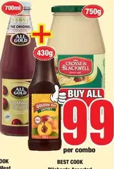All Gold - ALL GOLD Tomato Sauce & GOLDEN RAY Chutney
