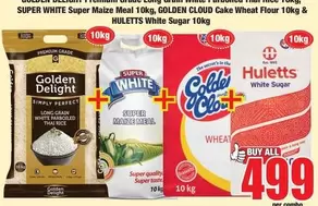 Golden Delight - Long Grain White Parboiled Rice, Super Maize Meal, White Sugar