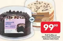 Coffee or Chocolate Flavoured Gateau Cake