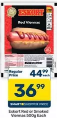 Eskort - Red or Smoked Viennas 500g Each