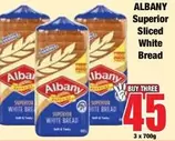 Albany - Superior Sliced White Bread