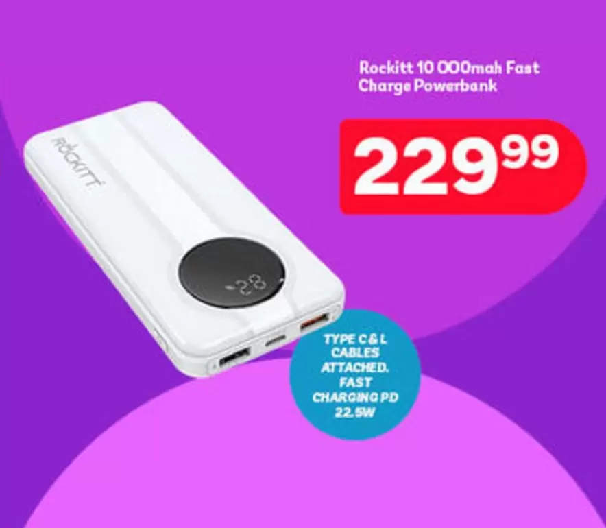 10 000mAh Fast Charge Powerbank