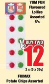 Frimax - Flavoured Lollies Assorted 5's