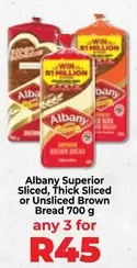 Albany - Superior Sliced, Thick Sliced or Unsliced Brown Bread 700 g