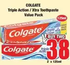 Colgate - Triple Action / Xtra Toothpaste Value Pack