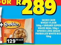 Spekko - CAKE WHEAT FLOUR + MAIZE MEAL + LONG GRAIN PARBOILED WHITE RICE