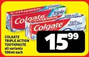 Colgate - Triple Action Toothpaste