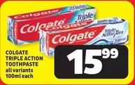 Colgate - Triple Action Toothpaste