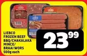 Frozen - FROZEN BEEF BBQ/CHAKALALAKA MINCE/BRAAI WORS