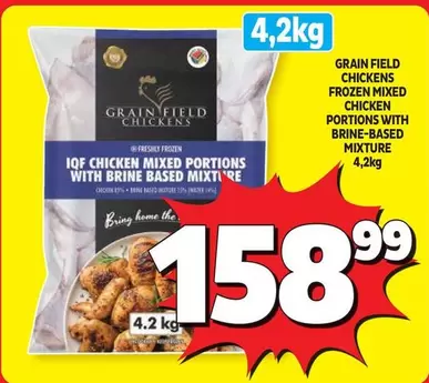 Frozen - IQF CHICKEN MIXED PORTIONS WITH BRINE BASED MIXTURE