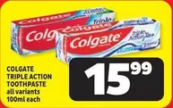 Colgate - TRIPLE ACTION TOOTHPASTE