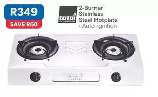 Total - 2-Burner Stainless Steel Hotplate