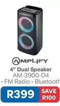 4" Dual Speaker AM-3900-D4