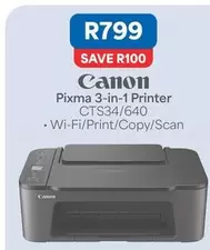 Canon - Pixma 3-in-1 Printer CTS34/640