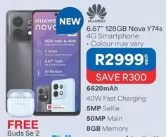 Huawei - Nova Y74s 4G Smartphone
