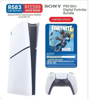 Sony - PS5 Slim Digital Fortnite Bundle