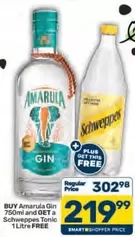 Amarula - Gin and Schweppes Tonic