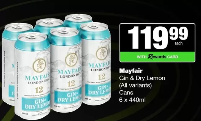 Gin & Dry Lemon Cans