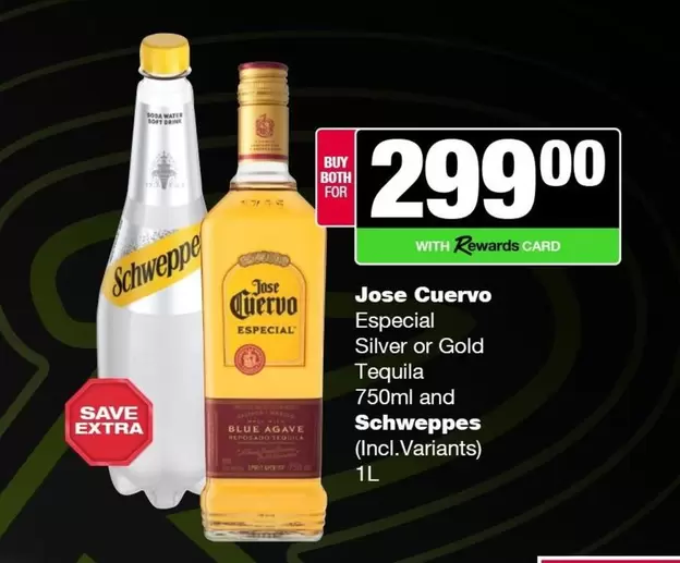 Jose Cuervo - Especial Silver or Gold Tequila