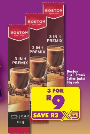3 In 1 Premix Coffee Sachet