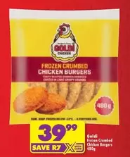 Goldi - Frozen Crumbed Chicken Burgers