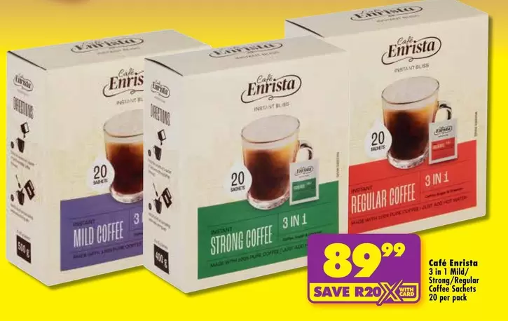 Enrista - 3 in 1 Coffee Sachets