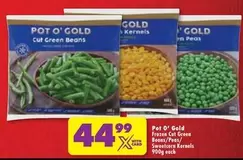 Pot O' Gold - Frozen Cut Green Beans/Peas/Sweetcorn Kernels