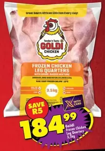 Goldi - Frozen Chicken Leg Quarters