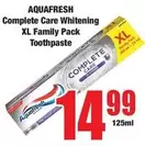 Aquafresh - Complete Care Whitening XL Family Pack Toothpaste