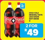 Coca cola - ORIGINAL TASTE LESS SUGAR SOFT DRINK