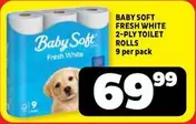 Baby Soft - 2-PLY TOILET ROLLS
